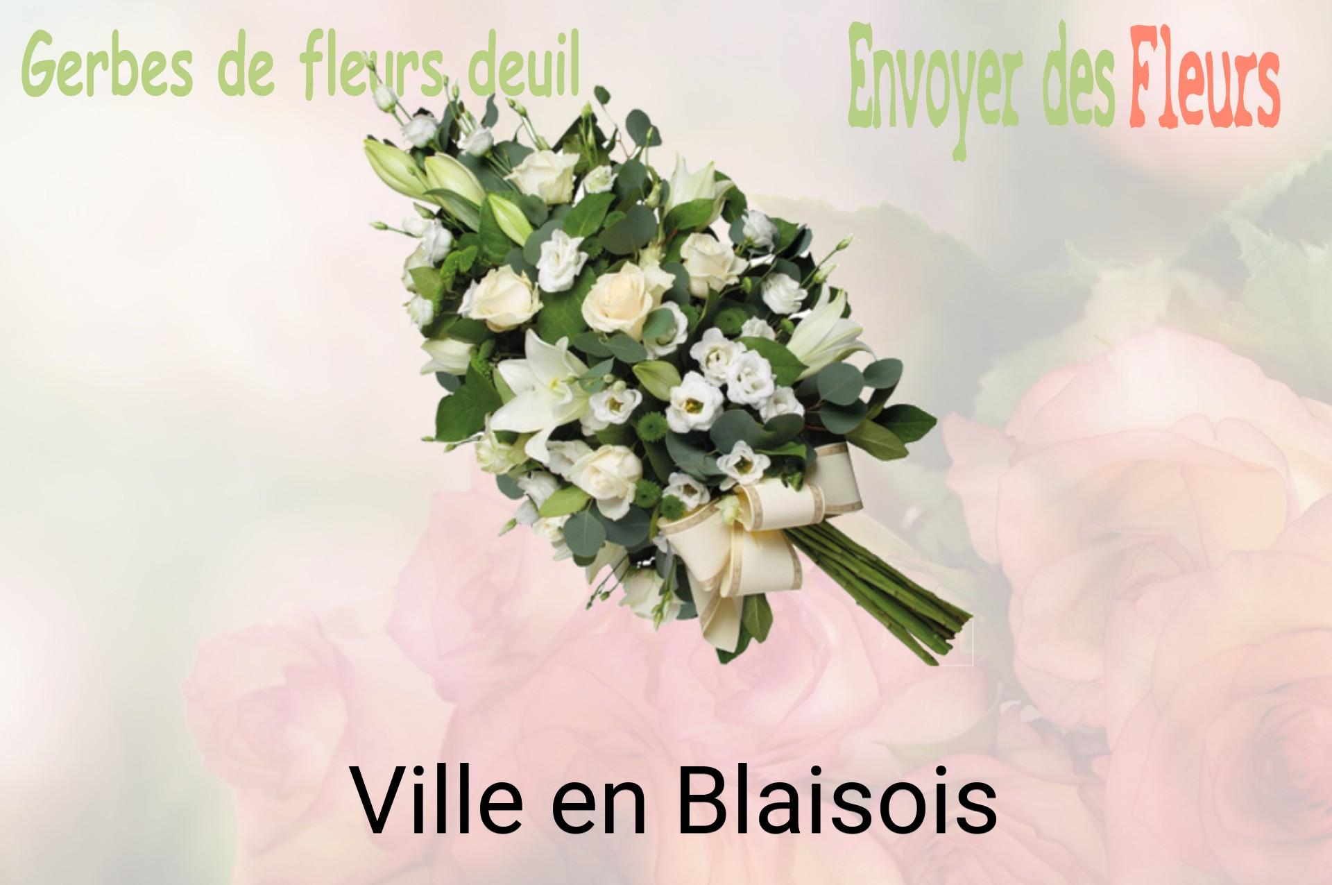 Gerbe de fleurs de deuil livrée à Ville-en-Blaisois